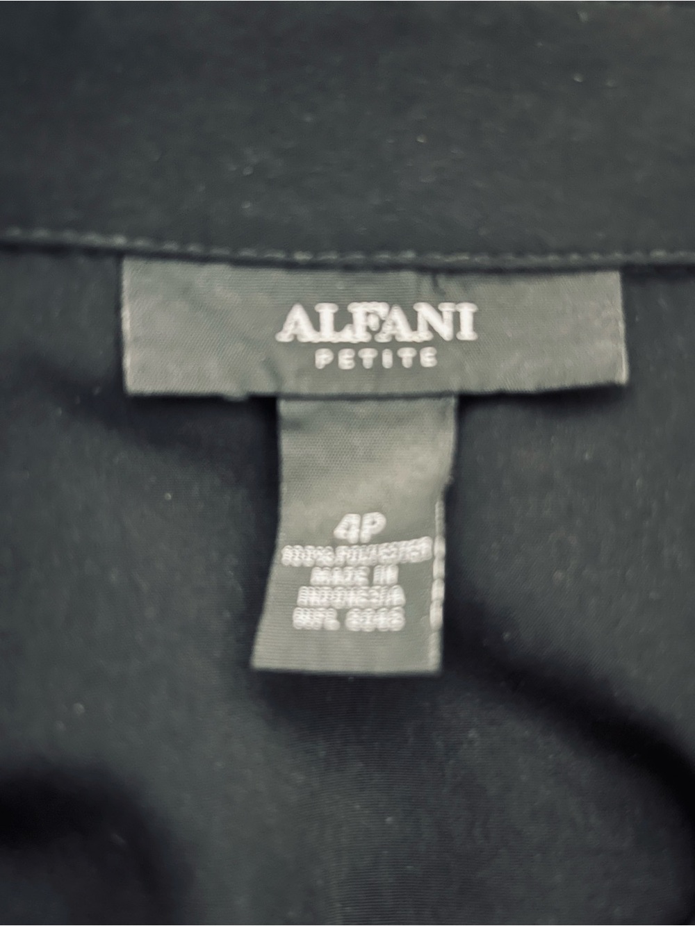 Alfani Black Zip-Front Utility Jacket - Picture 3 of 4